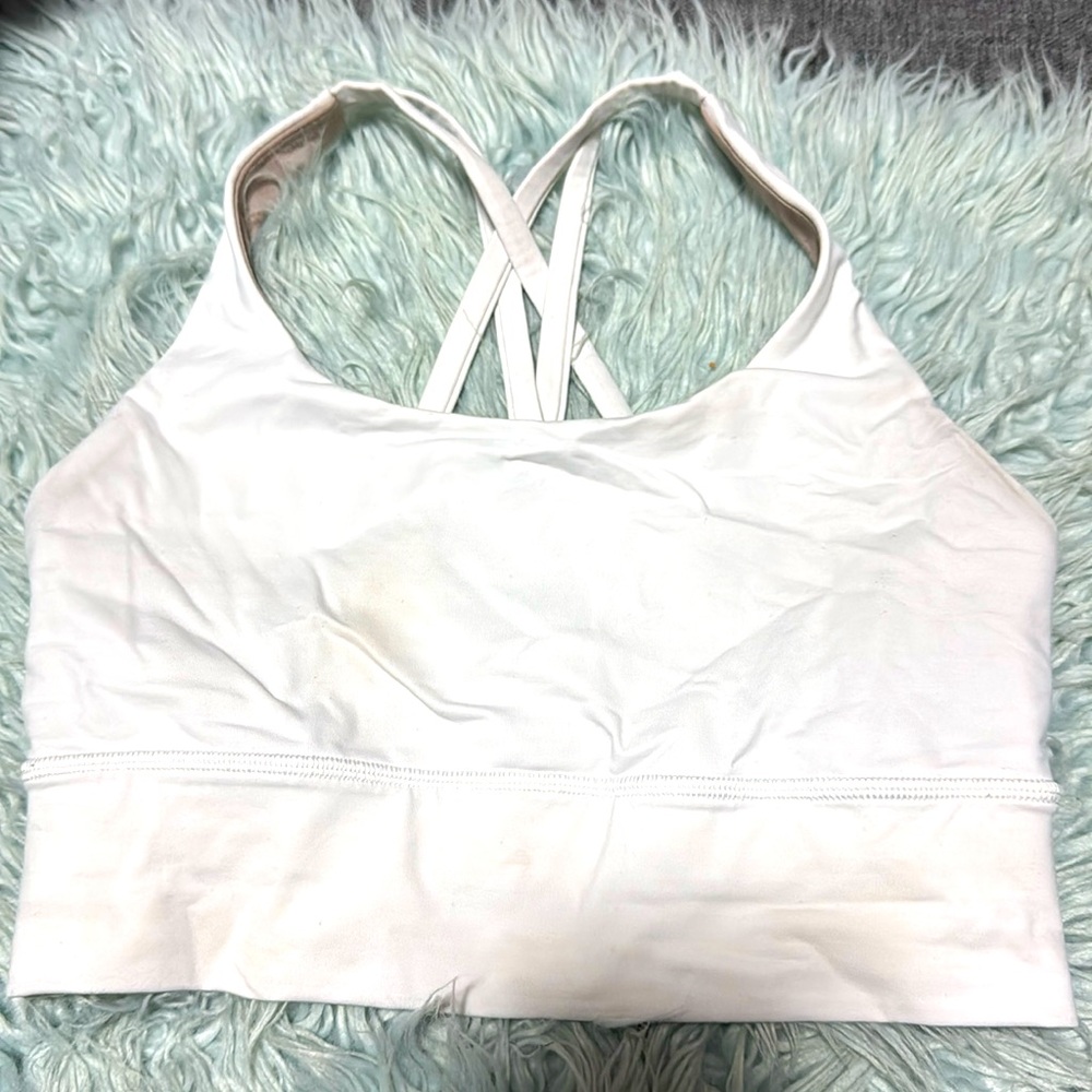 White Sz 4 Lululemon Sports Bra